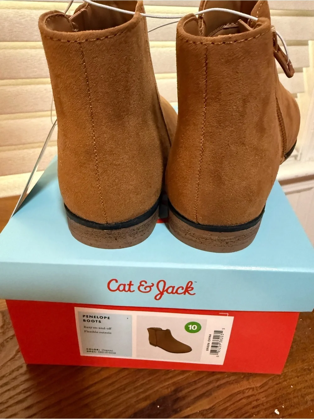 Cat & Jack PENELOPE BOOTS Girls Size 10 Cognac Brown